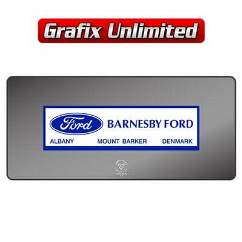 Dealership Decal, Barnesby Ford