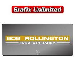 Dealership Decal, Bob Rollington