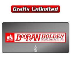 Dealership Decal, Booran Holden