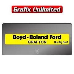 Dealership Decal, Boyd Boland Ford