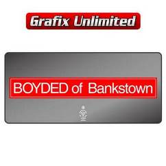 Dealership Decal, Boyded of Bankstown