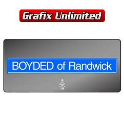 Dealership Decal, Boyded of Randwick