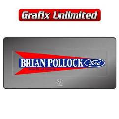 Dealership Decal, Brian Pollock Ford