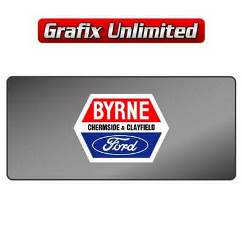 Dealership Decal, Byrne Ford