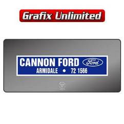 Dealership Decal, Cannon Ford
