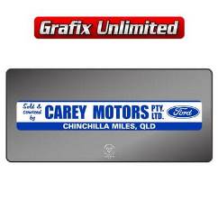 Dealership Decal, Carey Motors