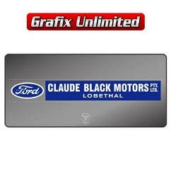 Dealership Decal, Claude Black Motors