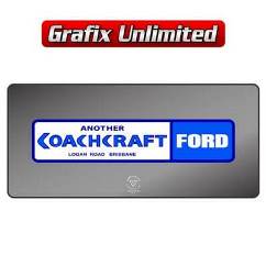 Dealership Decal, Coachcraft Ford