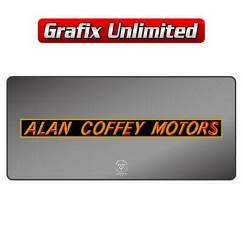 Dealership Decal, Coffey Alan Motors