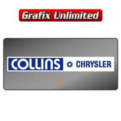 Dealership Decal, Collins Chrysler