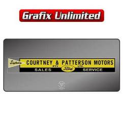 Dealership Decal, Courtney & Patterson Sales & Service