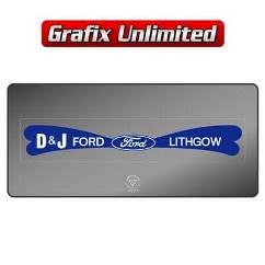 Dealership Decal, DJ Ford Lithgow