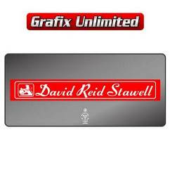 Dealership Decal, David Reid Stawell