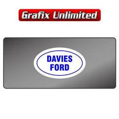 Dealership Decal, Davies Ford