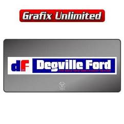 Dealership Decal, Degville Ford