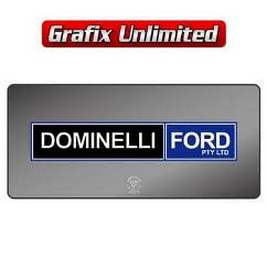 Dealership Decal, Dominelli Ford