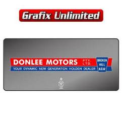 Dealership Decal, Donlee Motors