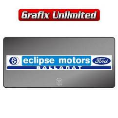 Dealership Decal, Eclipse Motors 1970 - 1978 