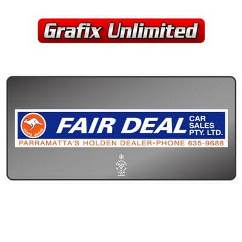 Dealership Decal, Fair Deal Car Sales Pty Ltd