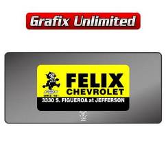 Dealership Decal, Felix Chevrolet