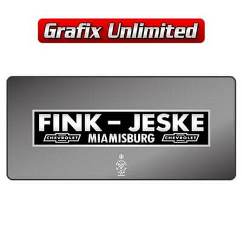 Dealership Decal, Fink Jeske Chevrolet