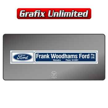 Dealership Decal, Frank Woodhams Ford