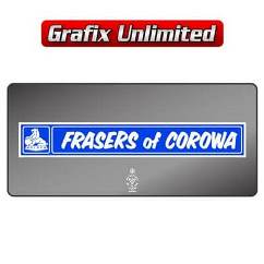 Dealership Decal, Frasers of Corowa