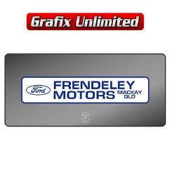 Dealership Decal, Frendeley Motors 1968 - 1972