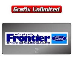 Dealership Decal, Frontier Ford Hillcrest