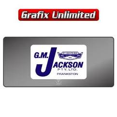 Dealership Decal, G.M. Jackson Frankston