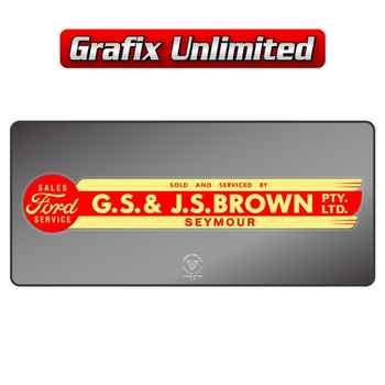 Dealership Decal, GS & JS Brown Seymour