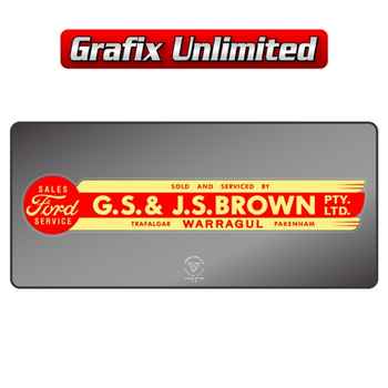 Dealership Decal, GS & JS Brown Warragul