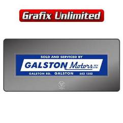 Dealership Decal, Galston Motors