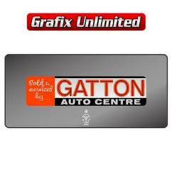 Dealership Decal, Gatton Auto Centre