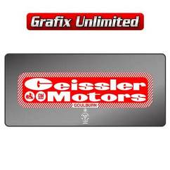 Dealership Decal, Geissler Motors Goulburn