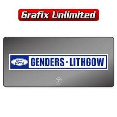 Dealership Decal, Genders Lithgow