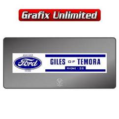 Dealership Decal, Giles of Temora