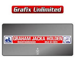 Dealership Decal, Graham Jacka Holden