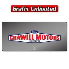 Dealership Decal, Grawill Motors Gosford