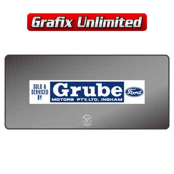 Dealership Decal, Grube Motors Ingham