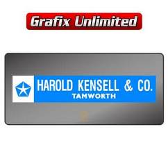 Dealership Decal, Harold Kensell & Co Chrysler