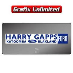 Dealership Decal, Harry Gapps Ford