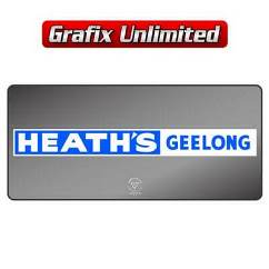 Dealership Decal, Heaths Ford 1967 - 1971