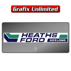 Dealership Decal, Heaths Ford 1974 - 1978