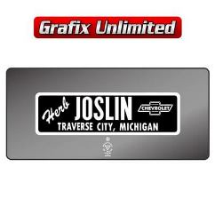 Dealership Decal, Herb Joslin Chevrolet