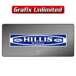 Dealership Decal, Hillis Ford Wagga