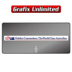 Dealership Decal, Holden Commodore