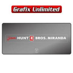 Dealership Decal, Hunt Bros Miranda