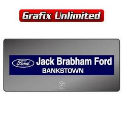 Dealership Decal, Jack Brabham Ford