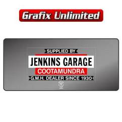 Dealership Decal, Jenkins Garage